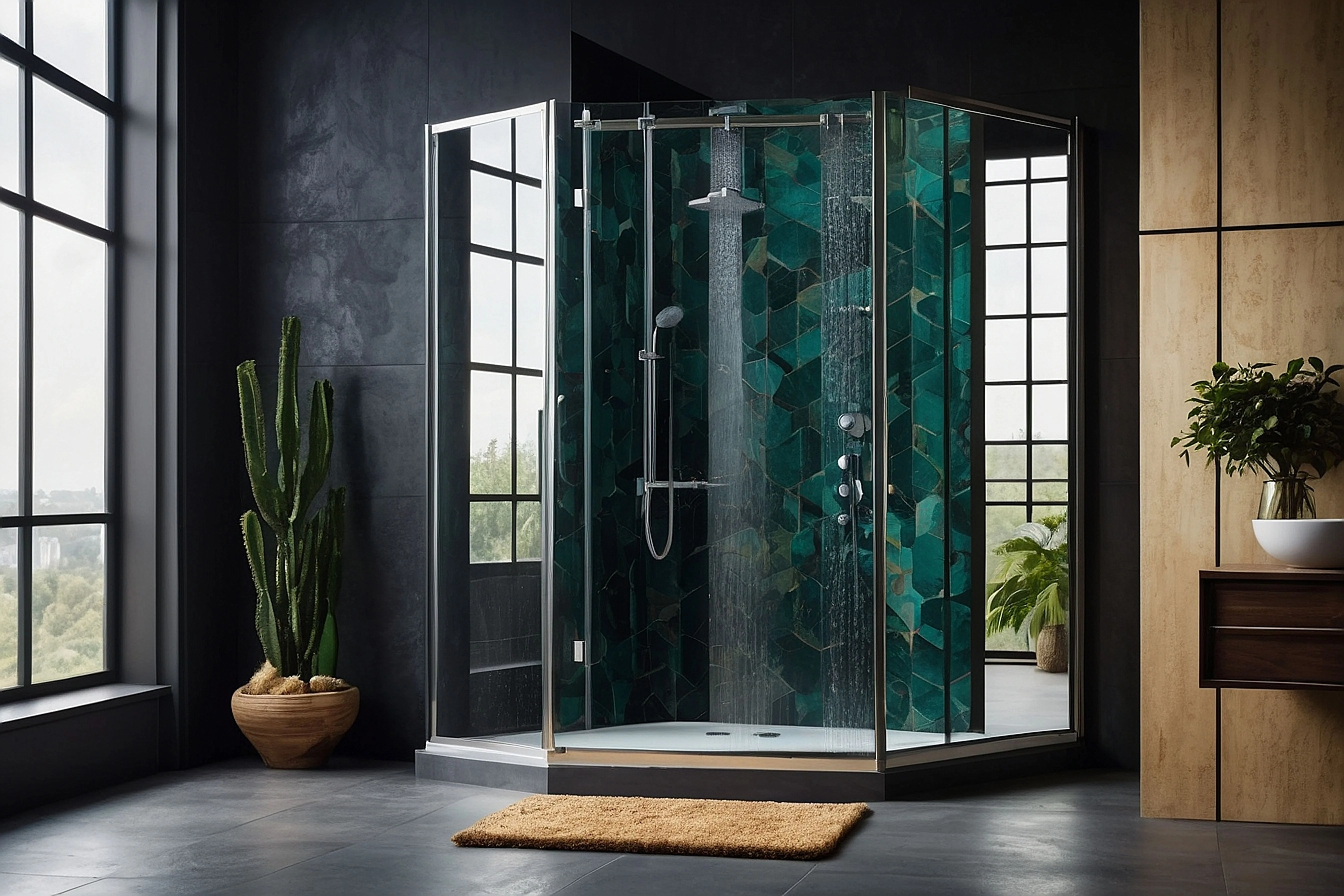 Душевая кабина-трапеция 7736 от Московской зеркальной фабрики на Нагорной 17