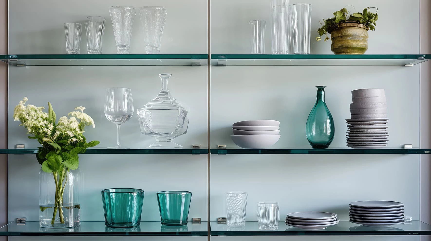 Стеклянные полки 7761 от Московской зеркальной фабрики на Нагорной 17